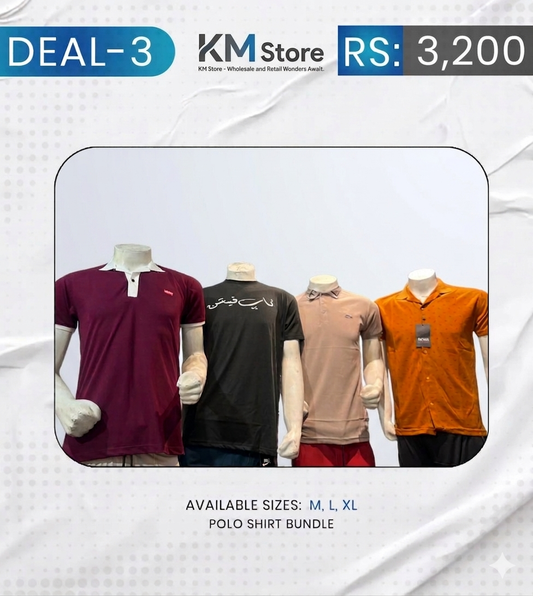 Deal – Polo Shirt Bundle (Pack of 4)