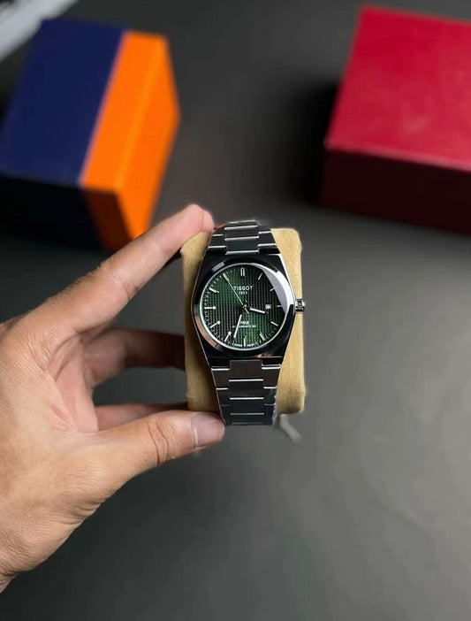 Tissot PRX Powermatic 80 Edition – Premium Emerald Green Dial Men’s Luxury Watch (Stainless Steel)